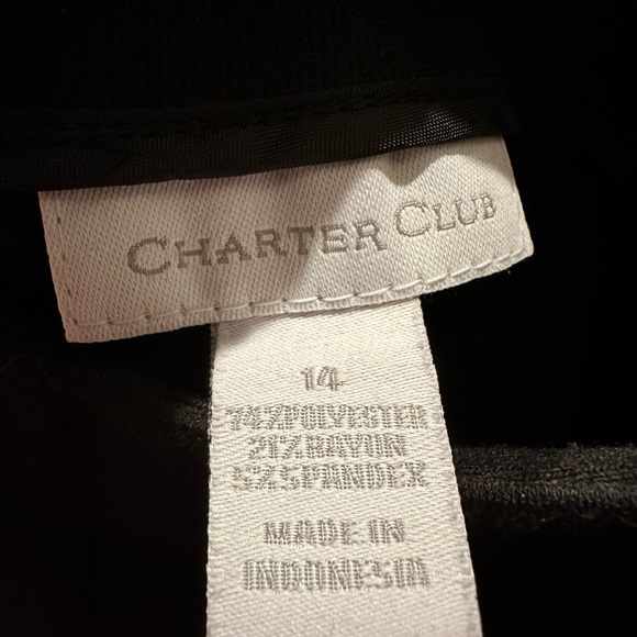 EUC Black Charter Club Swing Skirt - Picture 6 of 8